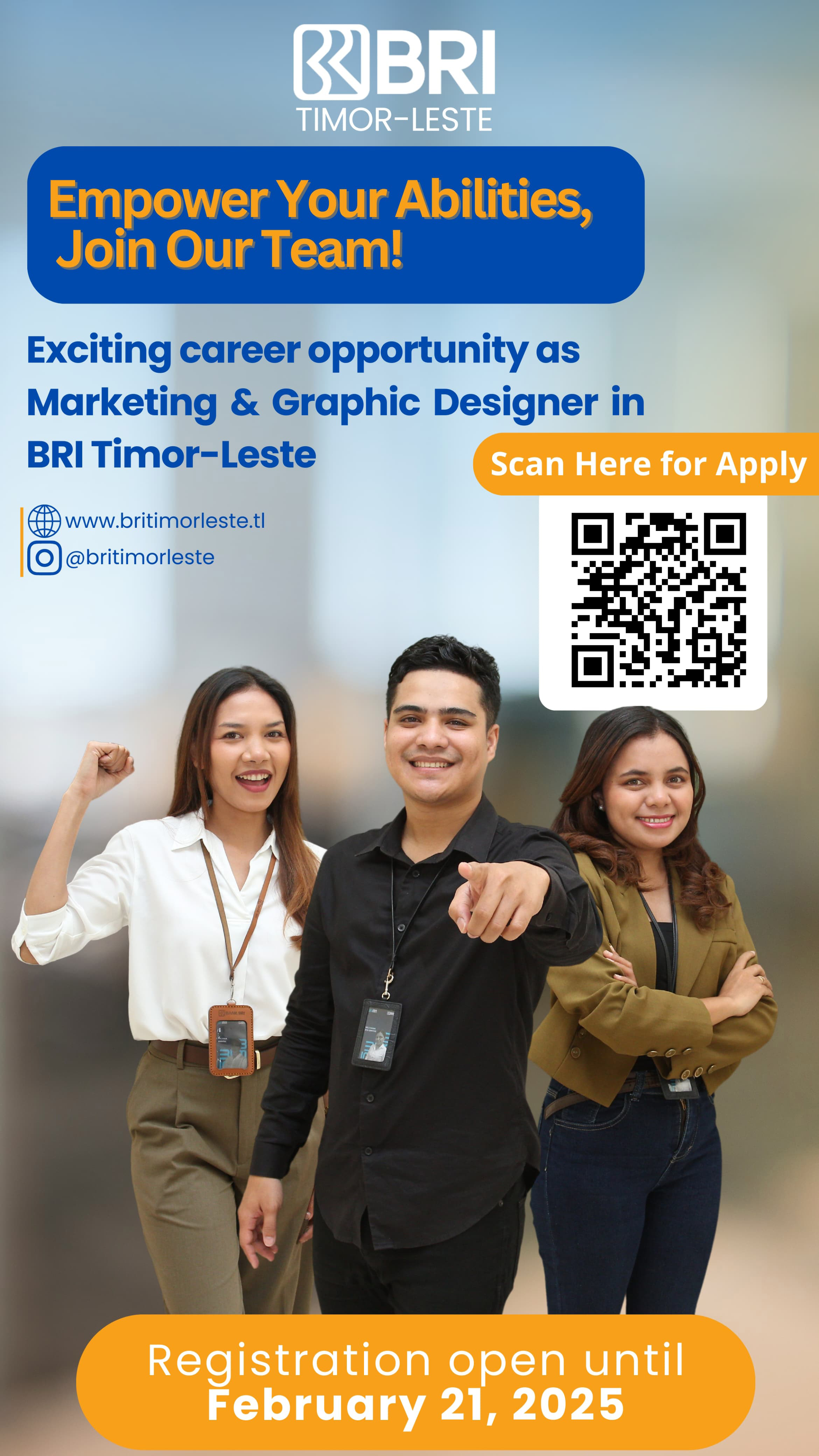 Open Recruitment Pekerja Marketing dan Grafis Designer